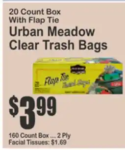 Food Universe Urban Meadow Clear Trash Bags offer