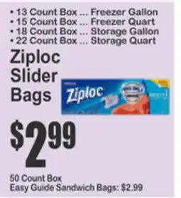 Food Universe Ziploc Slider Bags offer