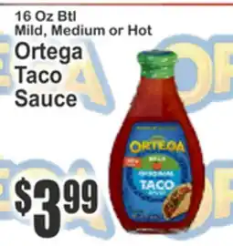 Food Universe Ortega Taco Sauce offer