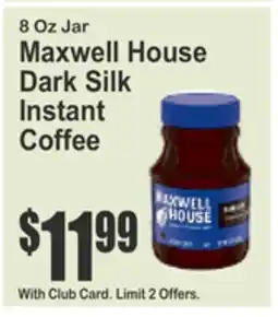 Food Universe Maxwell House Dark Silk Instant Coffee offer