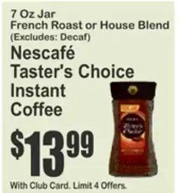 Food Universe Nescafé Taster's Choice Instant Coffee offer