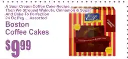 Food Universe Boston Coffee Cakes offer