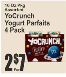 Food Universe 16 Oz Pkg Assorted YoCrunch Yogurt Parfaits offer