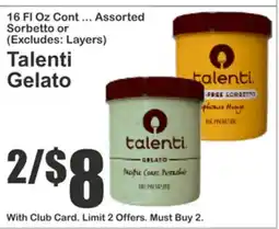 Food Universe Talenti Gelato offer