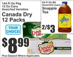 Food Universe Canada Dry 12 Packs offer
