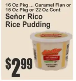 Food Universe Señor Rico Rice Pudding offer