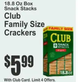 Food Universe Club Family Size Crackers offer