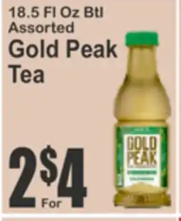 Food Universe 18.5 FL Oz Btl Assorted Gold Peak Tea offer