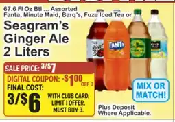 Food Universe Seagram's Ginger Ale 2 Liters offer
