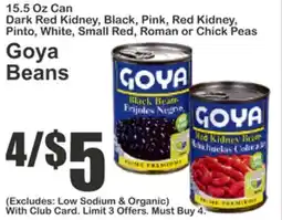 Food Universe Goya Beans offer
