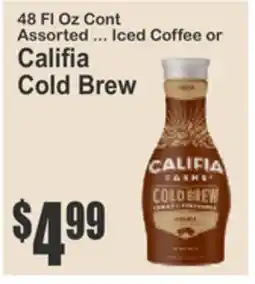 Food Universe 48 Fl Oz Cont Assorted ... Iced Coffee or Califia Cold Brew offer