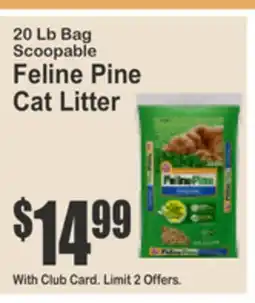 Food Universe 20 Lb Bag Scoopable Feline Pine Cat Litter offer
