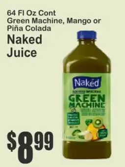 Food Universe 64 Fl Oz Cont Green Machine, Mango or Piña Colada Naked Juice offer