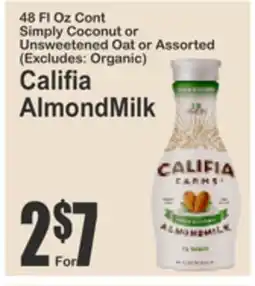 Food Universe Califia AlmondMilk offer