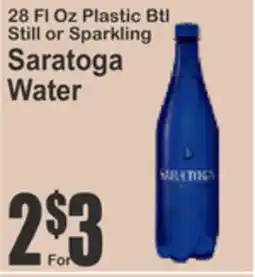 Food Universe Saratoga Water offer