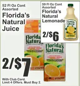 Food Universe 52 Fl Oz Cont Assorted Florida's Natural Juice offer