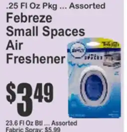 Food Universe Febreze Small Spaces Air Freshener offer