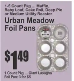 Food Universe Urban Meadow Foil Pans offer