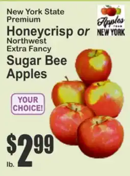 Food Universe New York State Premium Honeycrisp or Northwest Extra Fancy Sugar Bee Apples offer