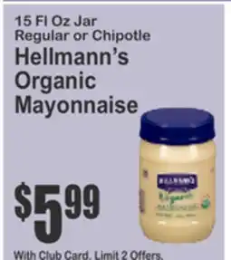 Food Universe Hellmann's Organic Mayonnaise offer