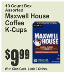 Food Universe 10 Count Box Assorted Maxwell House Coffee K-Cups offer