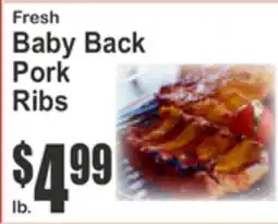 Food Universe Fresh Baby Back Pork Ribs offer