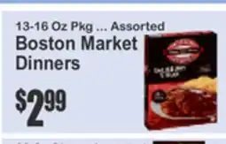 Food Universe 13-16 Oz Pkg ... Assorted Boston Market Dinners offer