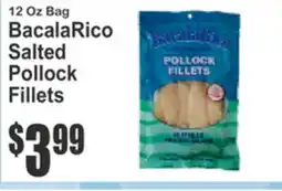 Food Universe 12 Oz Bag BacalaRico Salted Pollock Fillets offer