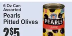 Food Universe 6 Oz Can Assorted Pearls Pitted Olives offer