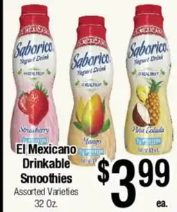 Big Saver Foods El Mexicano Drinkable Smoothies offer