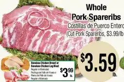 Big Saver Foods Whole Pork Spareribs offer