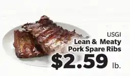 Living Fresh Market USGI Lean & Meaty Pork Spare Ribs offer