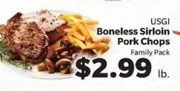 Living Fresh Market USGI Boneless Sirloin Pork Chops offer