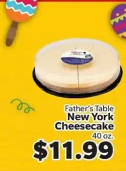 Living Fresh Market Father's Table New York Cheesecake offer