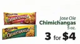 Living Fresh Market Jose Ole Chimichangas offer