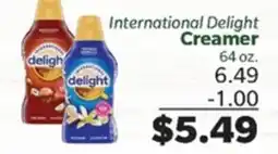 Living Fresh Market International Delight Creamer offer