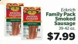 Living Fresh Market Eckrich Family Pack Smoked Sausage offer