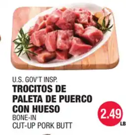 Carnicerias Jimenez U.S. GOV'T INSP. TROCITOS DE PAleta DE PUErCO CON HUESO offer