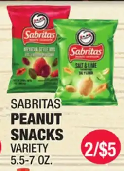 Carnicerias Jimenez SABRITAS PEANUT SNACKS offer