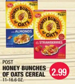 Carnicerias Jimenez POST HONEY BUNCHES OF OATS CEREAL offer