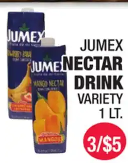 Carnicerias Jimenez JUMEX NECTAR DRINK VARIETY offer