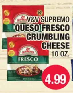 Carnicerias Jimenez V&V SUPREMO QUESO FRESCO CRUMBLING CHEESE offer