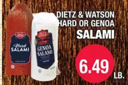 Carnicerias Jimenez DIETZ & WATSON HARD OR GENOA SALAMI offer