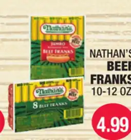Carnicerias Jimenez NATHAN'S BEEF FRANKS offer