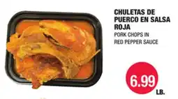 Carnicerias Jimenez CHULETAS DE PUERCO EN SALSA ROJA offer