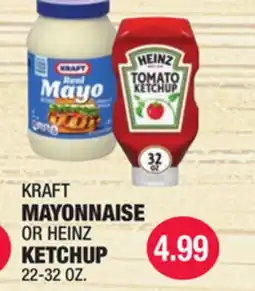 Carnicerias Jimenez KRAFT MAYONNAISE OR HEINZ KETCHUP offer