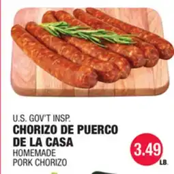 Carnicerias Jimenez U.S. GOV'T INSP. CHORIZO DE PUERCO DE LA CASA offer
