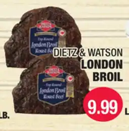 Carnicerias Jimenez DIETZ & WATSON LONDON BROIL offer