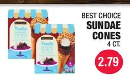 Carnicerias Jimenez BEST CHOICE SUNDAE CONES offer