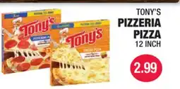 Carnicerias Jimenez TONY'S PIZZERIA PIZZA 12 INCH offer